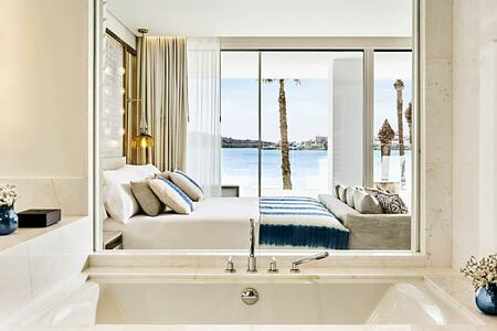 deluxe junior suite with sea view at nobu hotel ibiza bay