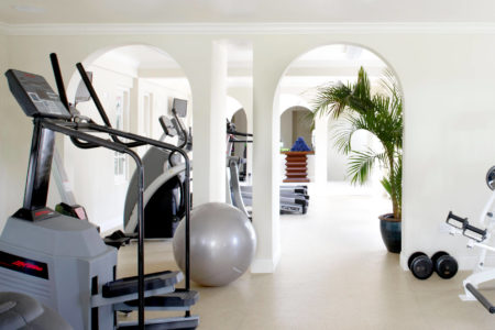 fitness room at rendezvous resort st lucia caribbean
