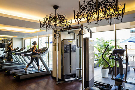 fitness room at The Retreat Palm