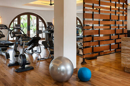fitness room at one and only palmilla mexico
