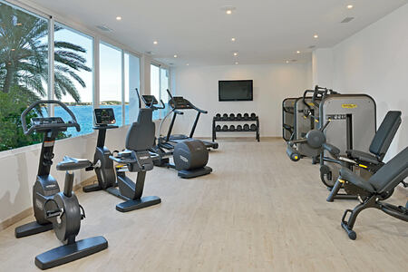 fitness studio at sol beach house