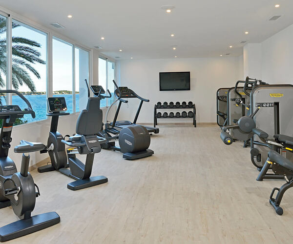 fitness studio at sol beach house
