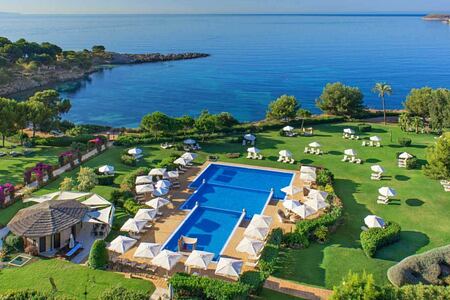 gardens and pools at St Regis Mardavall Resort Mallorca