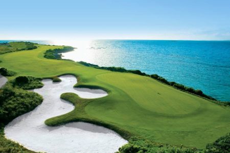 greg norman designed golf course at sandals emerald bay resort bahamas