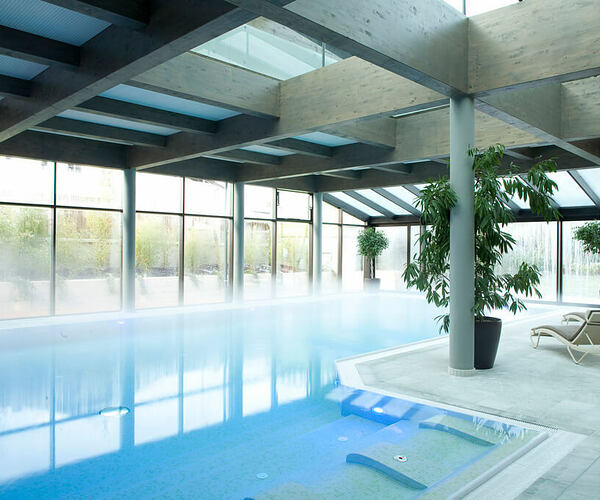 indoor spa pool at parkhotel igls hotel austria