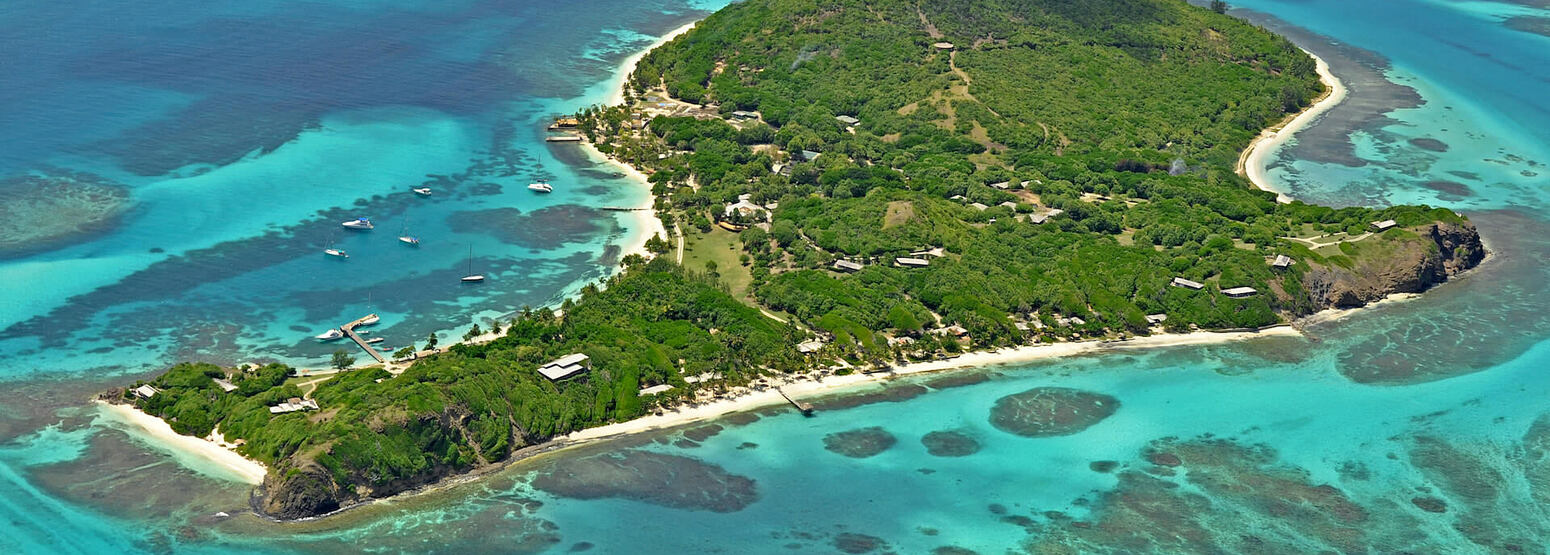 aerial view of petit st vincent hotel