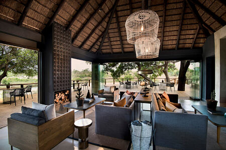 ivory lodge lounge area at lions sands south africa