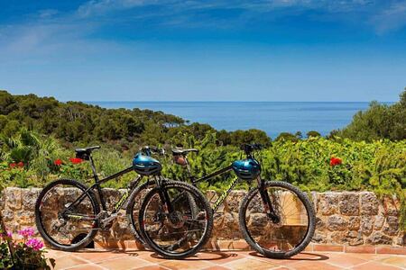 mountain bikes ready for you at Sa Punta Hotel Mallorca