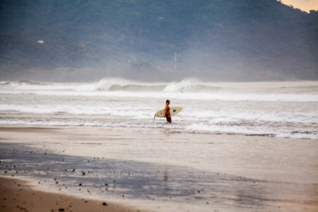 pacific surf at latitude 10 costa rica