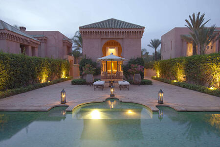 pavillion piscine private pool at amanjena resort morocco