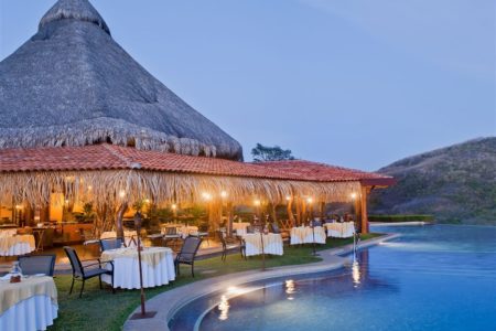 poolside dining at punta islita hotel costa rica