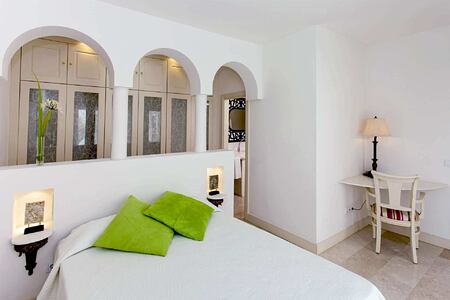 premier garden villa double bedroom at Bahiazul Villas and Club