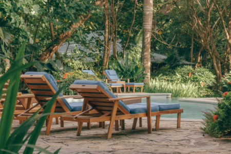 relax by the pool at latitude 10 costa rica