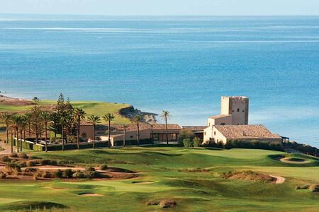 resort and golf course view at Verdura Resort Italy