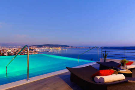 rooftop pool at hotel ola croatia