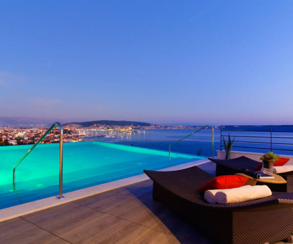 rooftop pool at hotel ola croatia