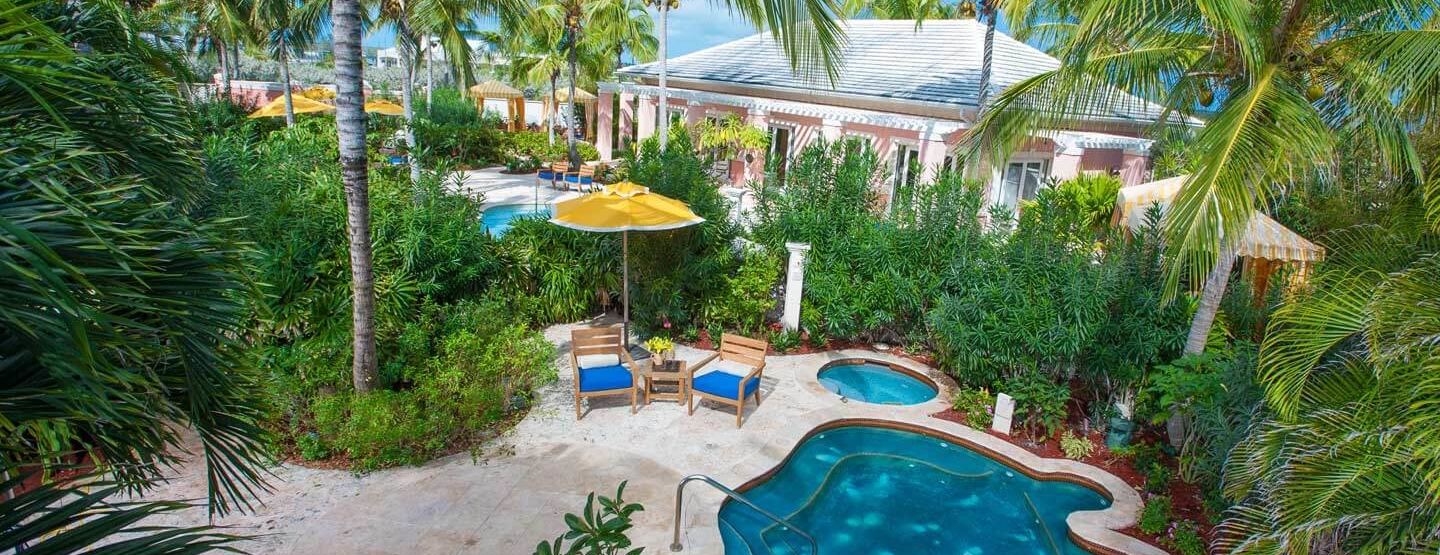 spa and spa pools at sandals emerald bay resort bahamas