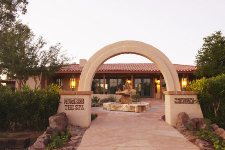 spa entrance Rancho de los Caballeros