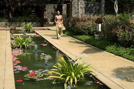 spa garden at Tanjong Jara Resort Malaysia