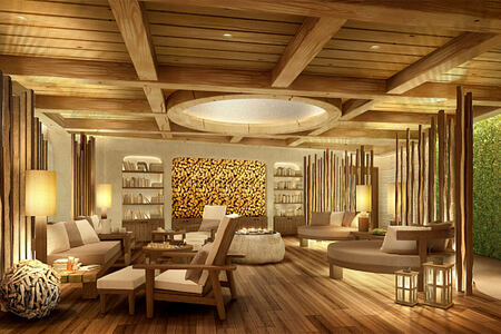 spa relaxation area at alpina gstaad hotel switzerland