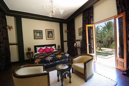 suite with plunge pool at savinio lotus villa morocco