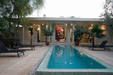 suite with private pool at dar sabra hotel marrakech