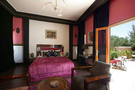 suite with private terrace at savinio lotus villa morocco
