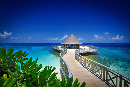 sundowners bar and cafe at Bandos Island Resort Maldives