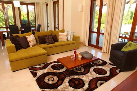 superior villa living space at aphrodite hills hotel cyrpus