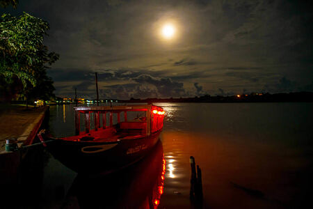 the anantara river boat at anantara hoi an hotel vietnam