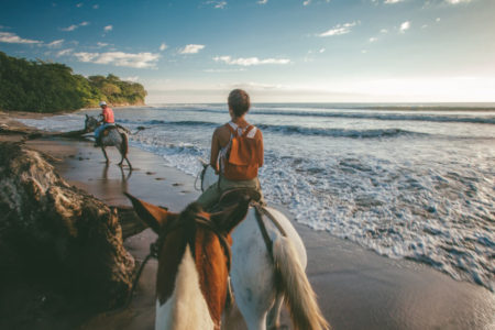 tour the beaches on horseback at latitude 10 costa rica