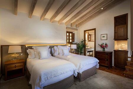 twin bedroom at Sa Punta Hotel Mallorca