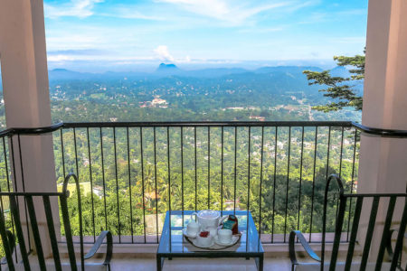 view from bedroom balcony at Randholee Resort & Spa