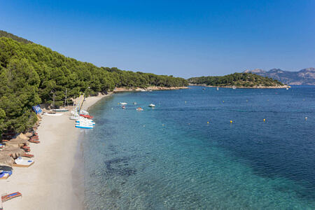 view of the beach at Hotel Formentor Mallorca
