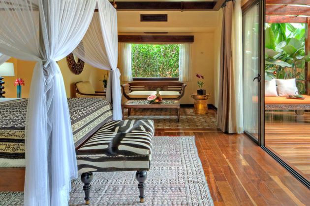 villa bedroom and terrace at nayara springs hotel costa rica