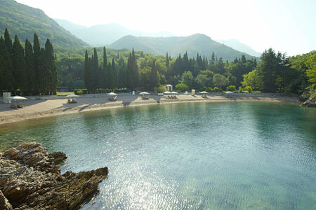 villa milocer beach and bay at aman sveti stefan resort montenegro