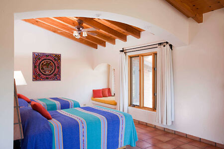 villa studio twin bedroom at rancho la puerta spa retreat mexico