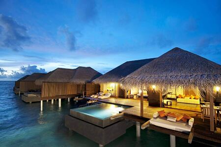 water villas at Bandos Island Resort Maldives