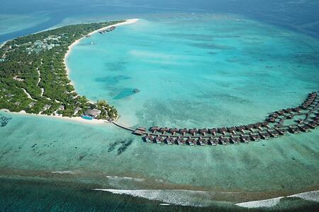 Aerial View of at Hideaway Beach Resort Maldives