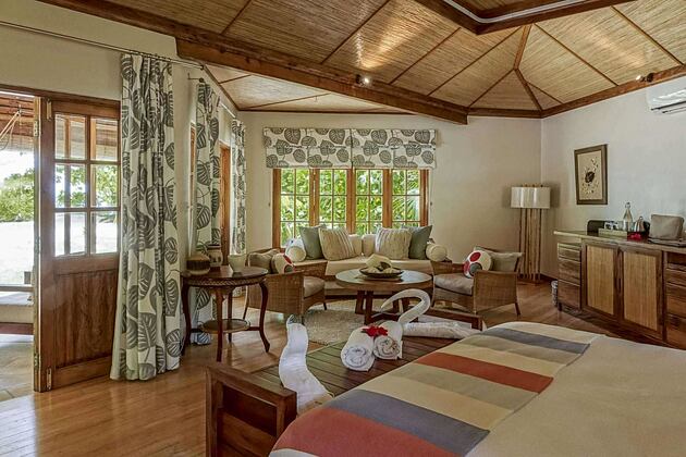 Cottage Interior at Denis Private Island Seychelles