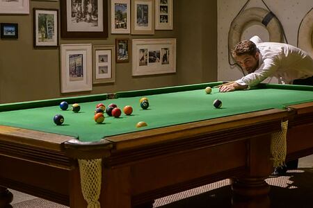 Enjoying a game of Billiards at Denis Private Island Seychelles