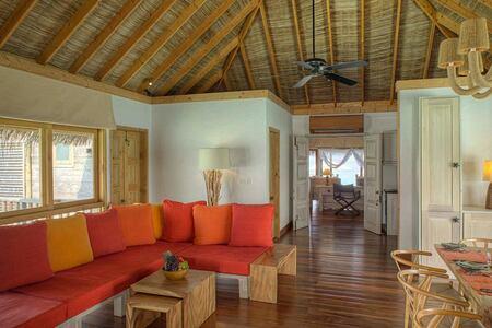 Family Villa Living Room at Gili Lankanfushi Maldives