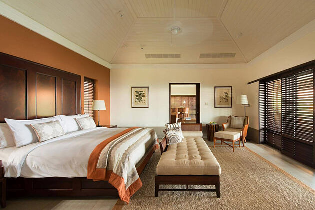 Grand ocean residence bedroom at Cape Weligama Sri Lanka