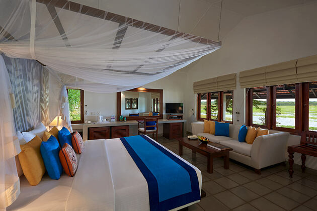 Kingfisher Suite Bedroom at Chaaya Village Sri Lanka