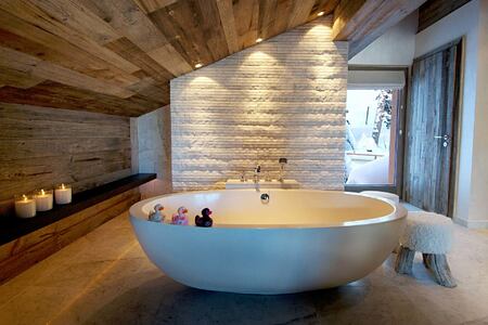 Master suite one bathroom at The Lodge Switzerland