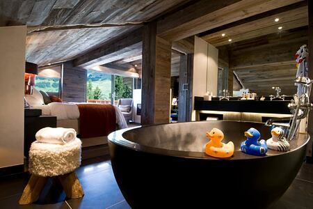 Master suite two bathroom at The Lodge Switzerland