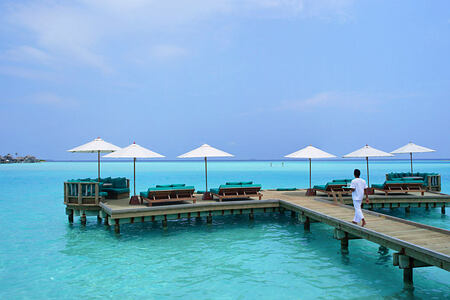 Over Water Bar Outer Deck at Gili Lankanfushi Maldives