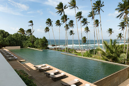 Pool and view at Amanwella Sri Lanka