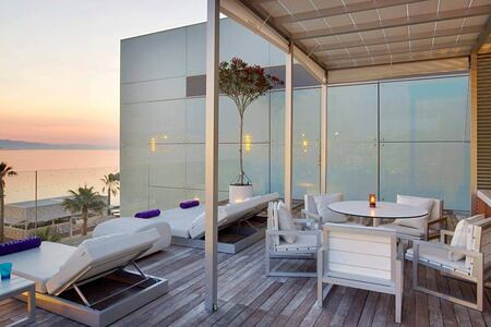 Private cabana at W Barcelona Spain