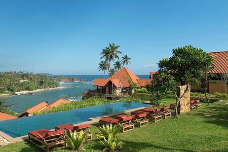Private pool in a residence garden at Cape Weligama Sri Lanka